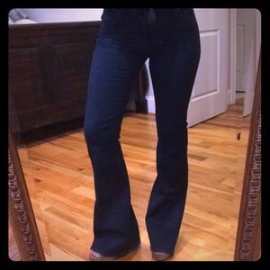 Lucky Brand dark wash flares